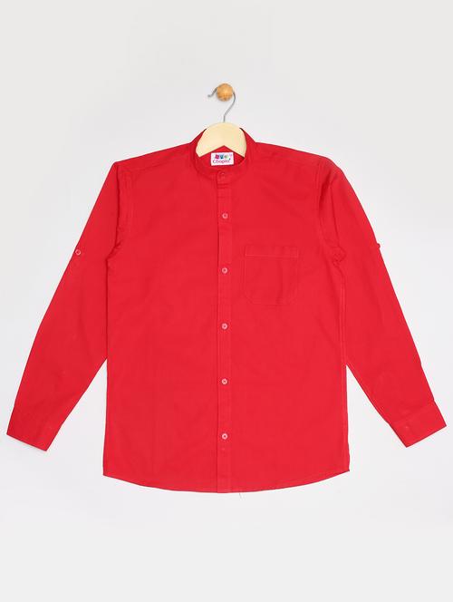 red cotton shirt - 16585701 - Very Small Image - 1