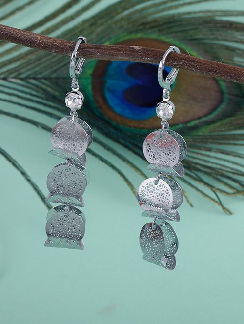 silver metal balli earring - 16585788 - Very Small Image - 1