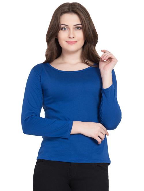 round neck long sleeved tee - 16585877 - Very Small Image - 1