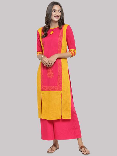 women's straight kurta - 16587079 - Very Small Image - 1