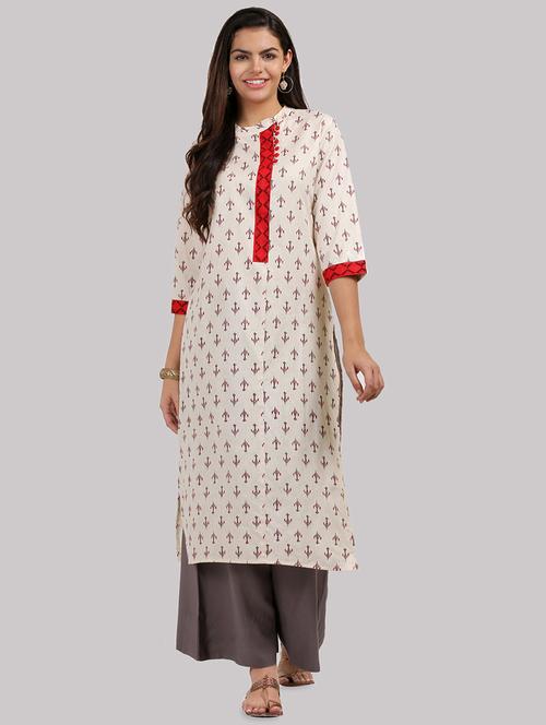 women's straight kurta - 16587109 - Very Small Image - 1