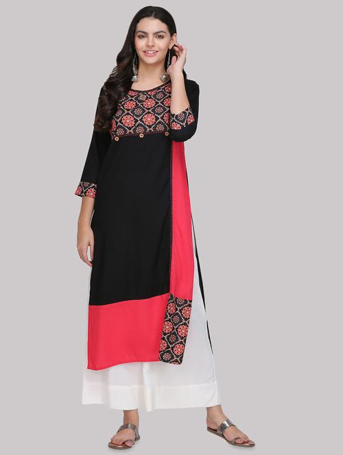 women's straight kurta - 16587118 - Very Small Image - 1