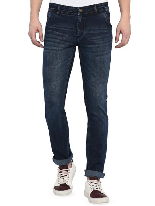 dark blue light washed denim jeans - 16587311 - Very Small Image - 1