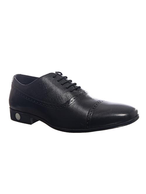 black leather lace-up oxfords - 16589108 - Very Small Image - 1