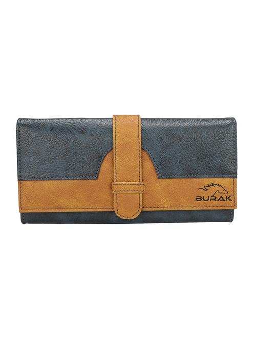 blue leather regular purse - 16590655 - Very Small Image - 1