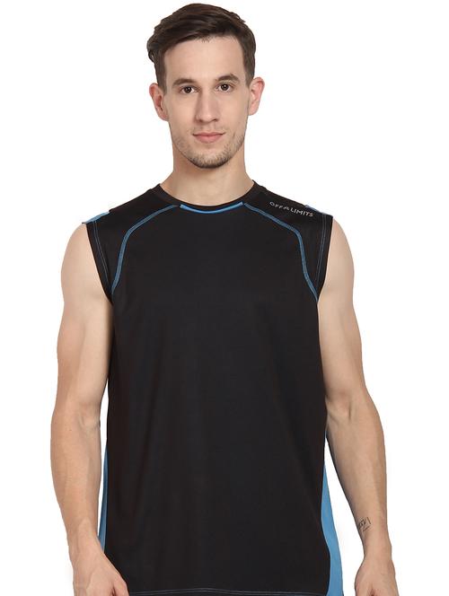 black color block t-shirt - 16590777 - Very Small Image - 1