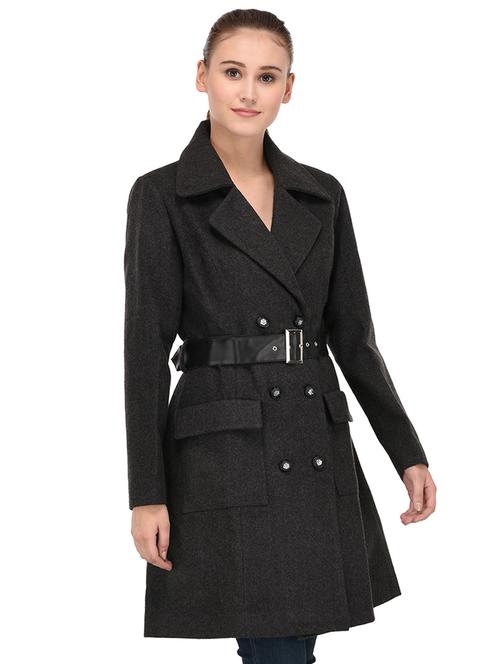 lapel neck belted overcoat  - 16596015 - Very Small Image - 1