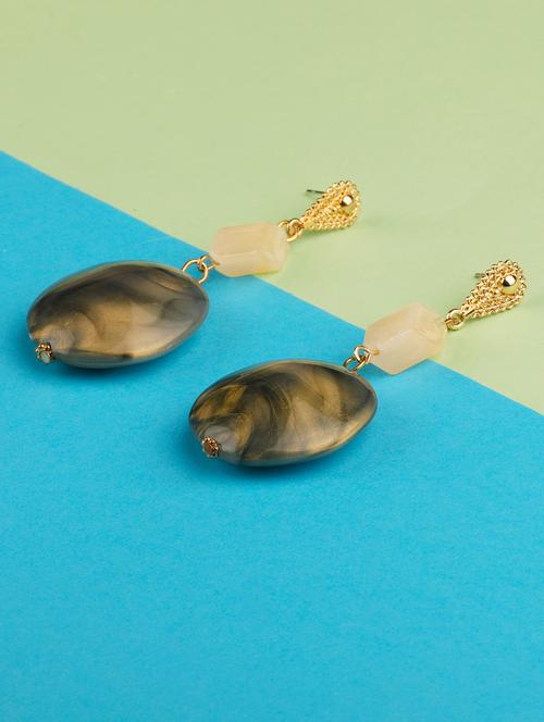 multi colored metal drop earring - 16597064 - Very Small Image - 1