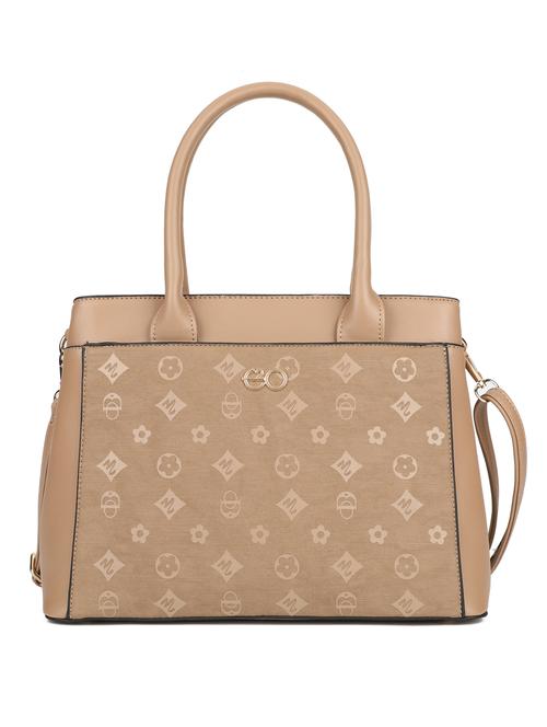 brown leatherette (pu) handbag - 16600989 - Very Small Image - 1
