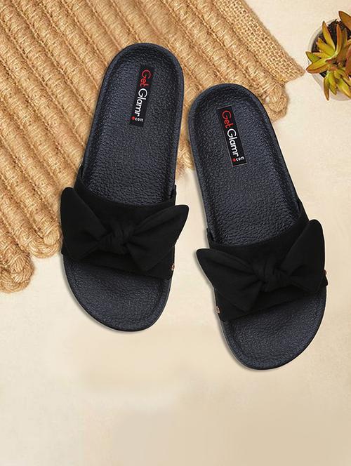 black slides flip flops - 16603012 - Very Small Image - 1