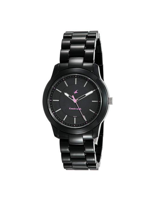 fastrack trendies analog black dial women's watch-68006pp01 - 16603374 - Very Small Image - 1