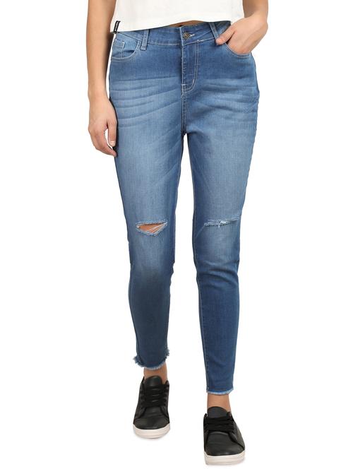 high rise stone washed jeans  - 16604166 - Very Small Image - 1