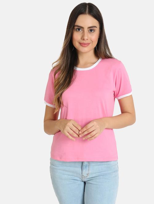 round neck solid tee - 16606075 - Very Small Image - 1