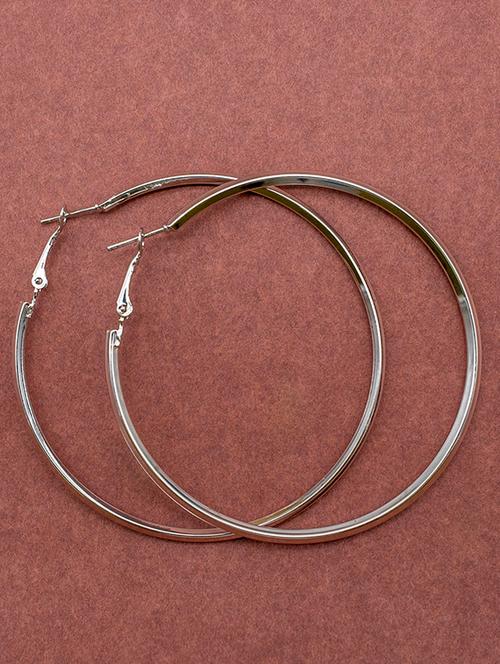  silver plated hoop earring - 16607274 - Very Small Image - 1