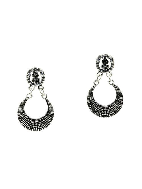 silver plated drop earring - 16607365 - Very Small Image - 1