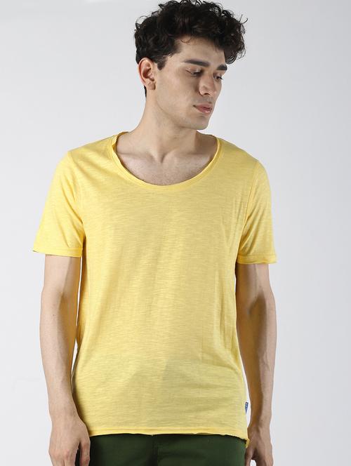 yellow solid t-shirt - 16608350 - Very Small Image - 1