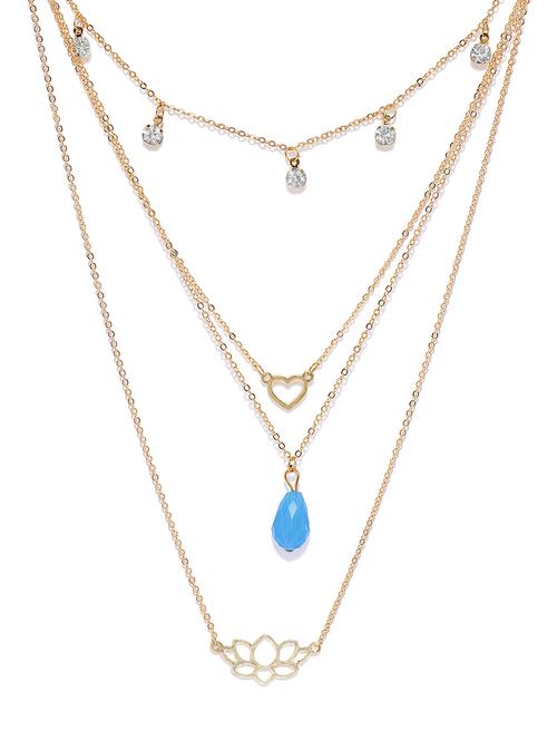 gold tone short necklace - 16610460 - Very Small Image - 1