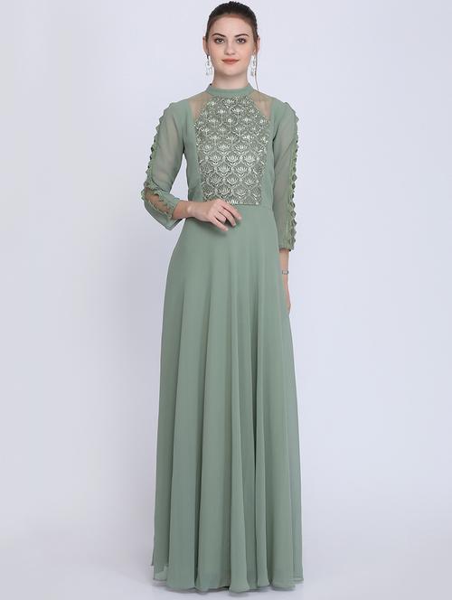 women's fit & flare maxi dress - 16613824 - Very Small Image - 1