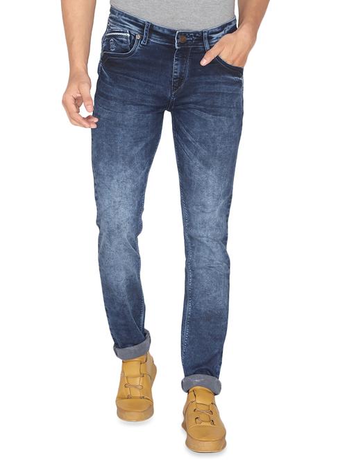 blue heavy washed jeans - 16613970 - Very Small Image - 1