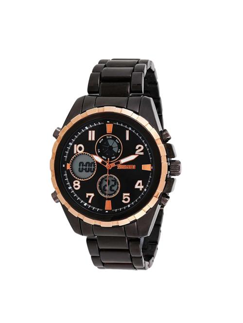 skmei 1021  round dial analog and digital watch - 16615622 - Very Small Image - 1