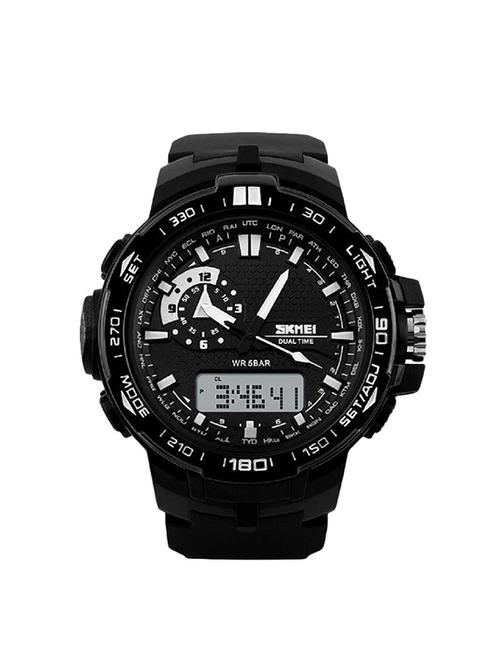 skmei 1081  round dial analog and digital watch - 16615870 - Very Small Image - 1