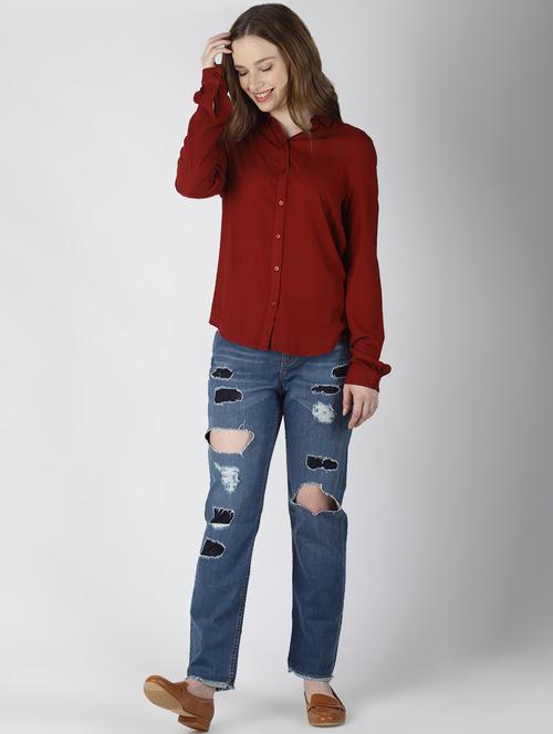 long sleeved solid shirt  - 16616230 - Very Small Image - 1