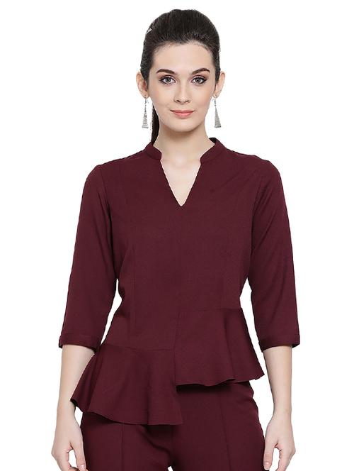 mandarin neck asymmetric top  - 16618623 - Very Small Image - 1