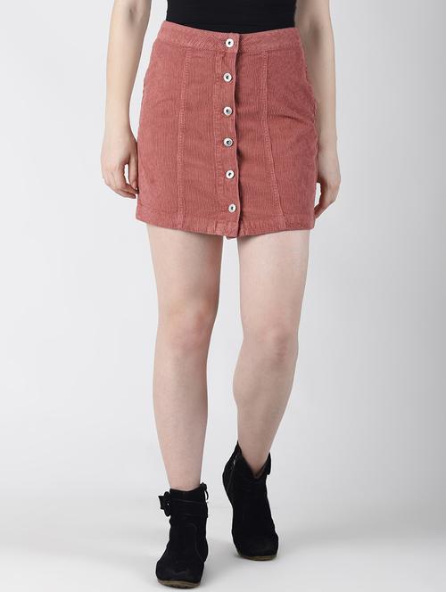 high rise button up skirt - 16619162 - Very Small Image - 1