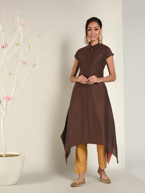 solid kurta pant set - 16619284 - Very Small Image - 1
