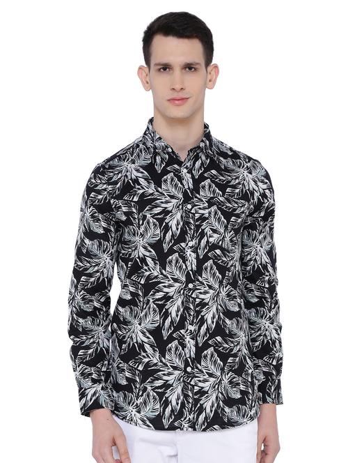 black printed casual shirt - 16629894 - Very Small Image - 1