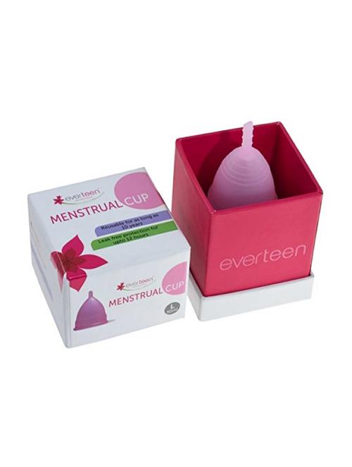 everteen large menstrual cup for women (30ml) 1pc with storage pouch - 12-hour leak-proof protection, reusable for 10 years - 16630056 - Very Small Image - 1