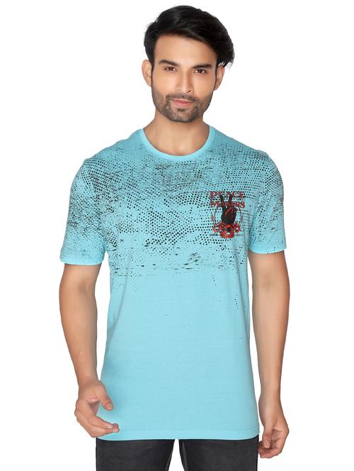 light blue printed t-shirt - 16631096 - Very Small Image - 1