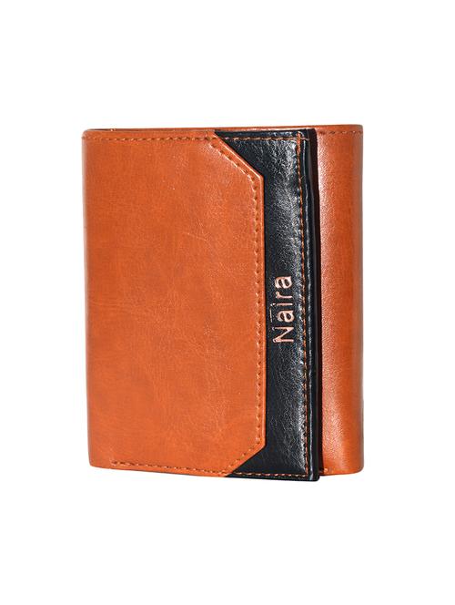 brown leatherette wallet - 16632502 - Very Small Image - 1