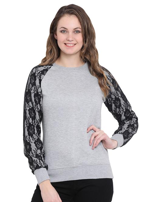 raglan sleeved round neck sweatshirt - 16634502 - Very Small Image - 1