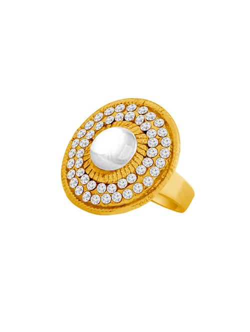 gold metal finger  ring - 16634775 - Very Small Image - 1