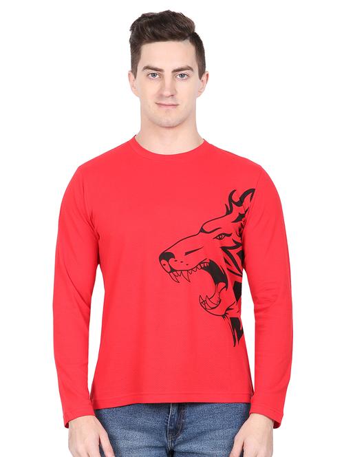 men placement print long sleeve t-shirt - 16635082 - Very Small Image - 1