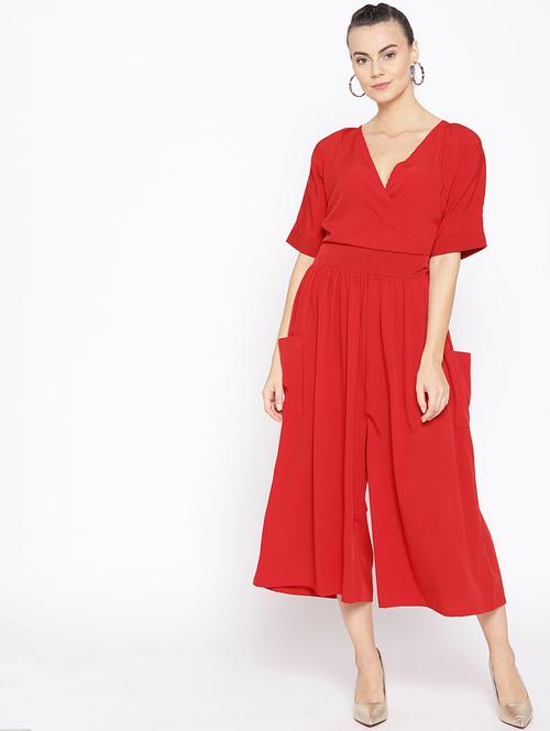 tie back solid jumpsuit  - 16635163 - Very Small Image - 1