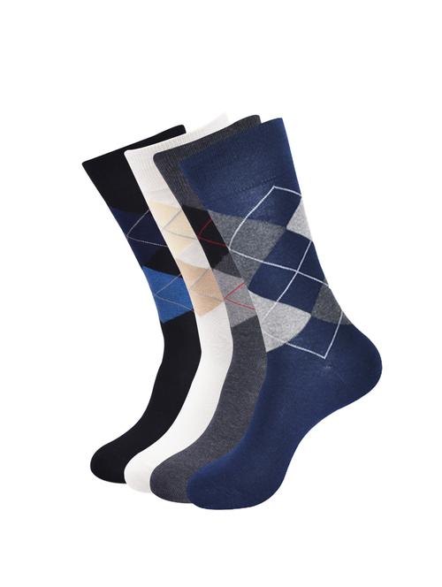 men pack of 3 printed above ankle length socks - 16635486 - Very Small Image - 1
