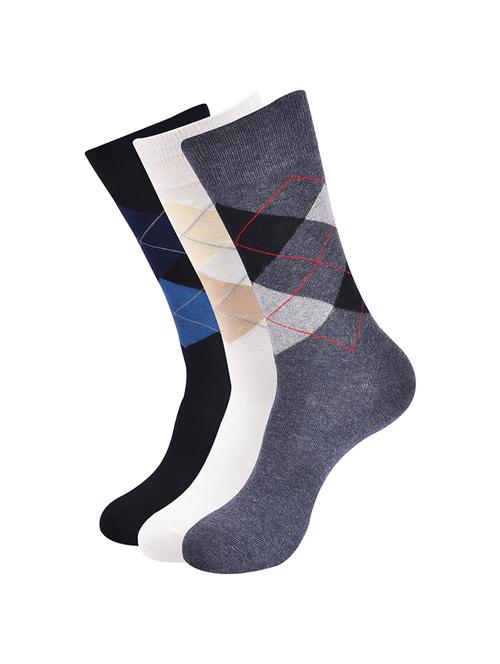 pack of 3 printed above ankle length socks - 16635489 - Very Small Image - 1