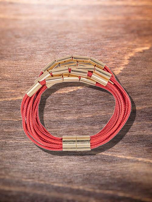 red metal bangle  bracelet - 16636096 - Very Small Image - 1