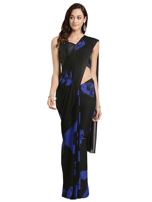 bandhani printed saree with blouse - 16637847 - Very Small Image - 1