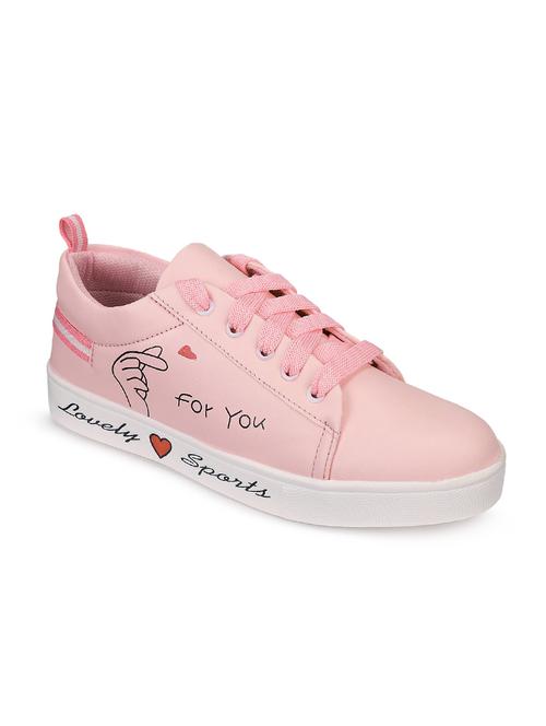 pink lace-up sneakers - 16640523 - Very Small Image - 1