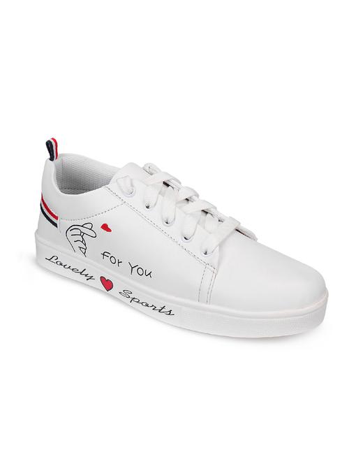 white lace-up sneakers - 16640524 - Very Small Image - 1