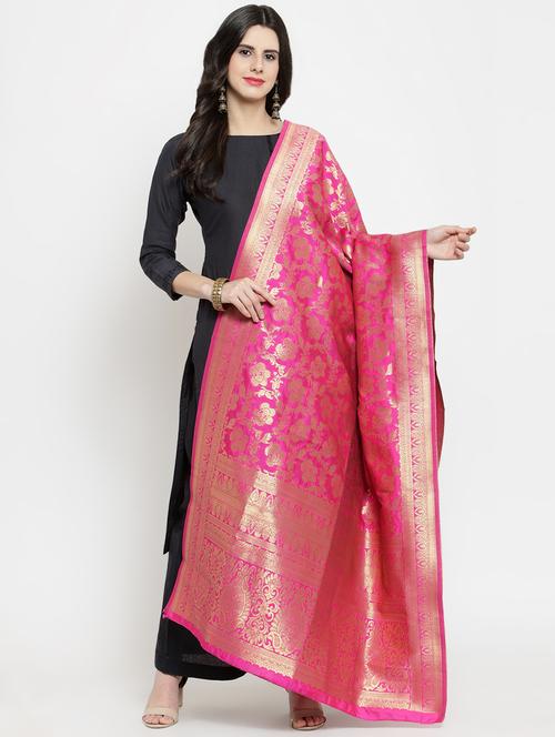 ethnic motif banarasi dupatta - 16641391 - Very Small Image - 1