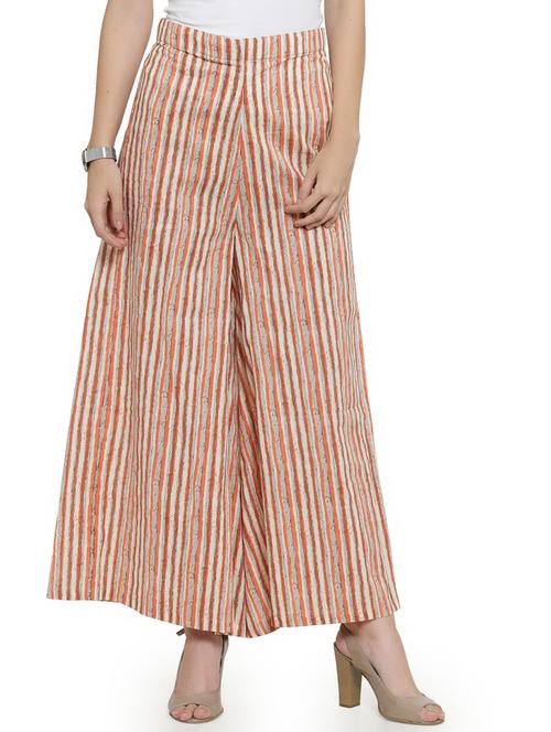 high rise striped palazzo  - 16641482 - Very Small Image - 1