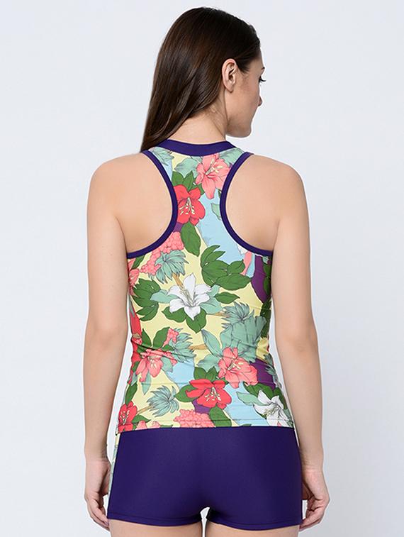 racer back floral tankini - 16641840 - Zoom Image - 2