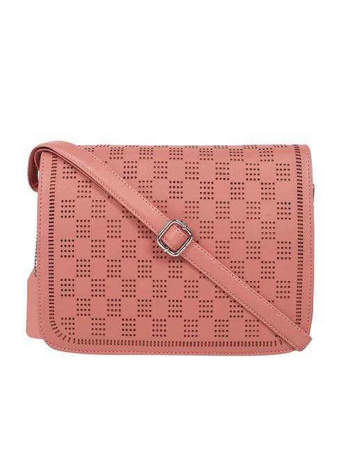 pink leatherette (pu) sling bag - 16642654 - Very Small Image - 1