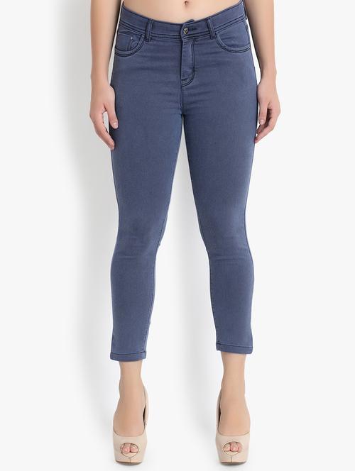 high rise ankle length jeans - 16644866 - Very Small Image - 1