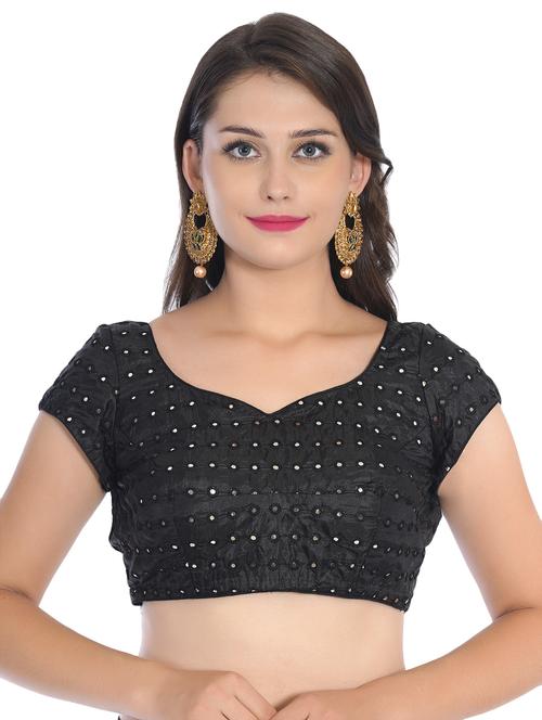 mirror work embroidered blouse - 16645501 - Very Small Image - 1