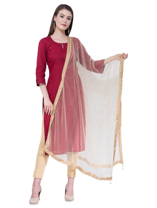 solid embellished dupatta - 16645538 - Very Small Image - 1